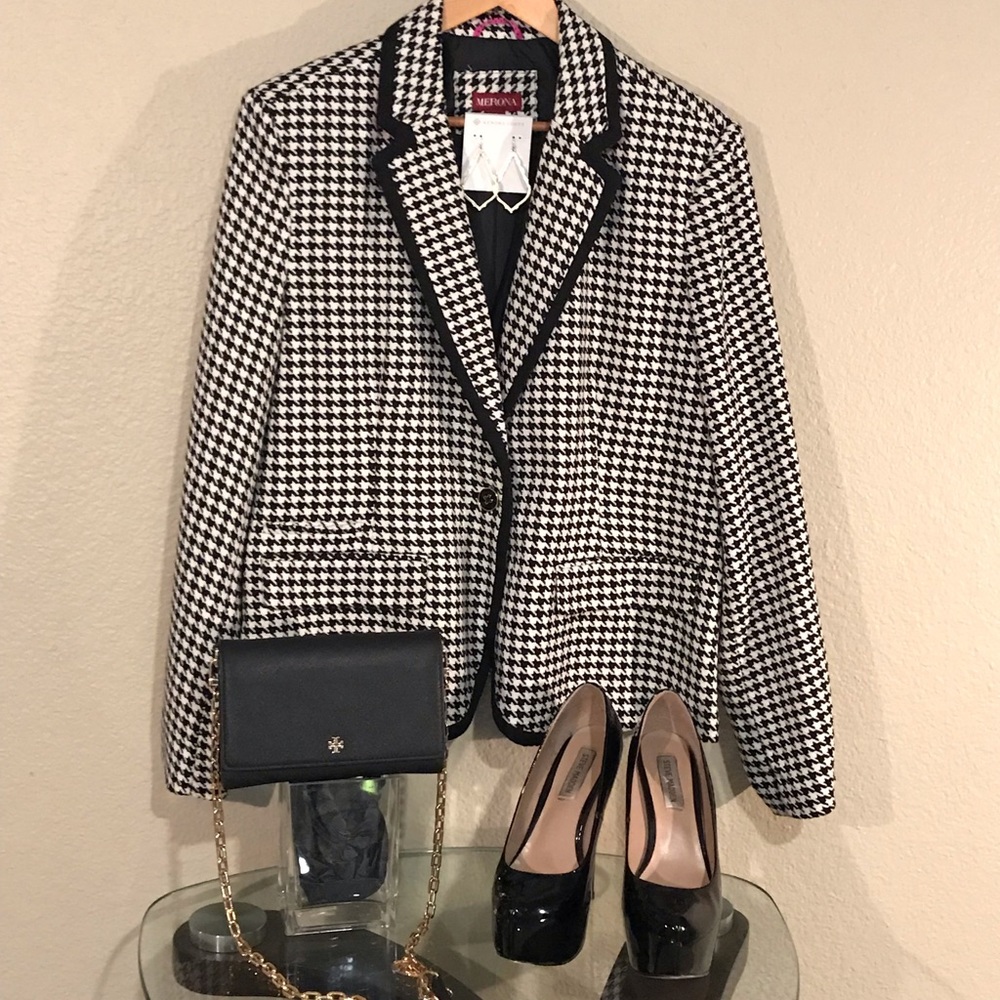 Merona Women’s Blazer Suit Jacket (Houndstooth)